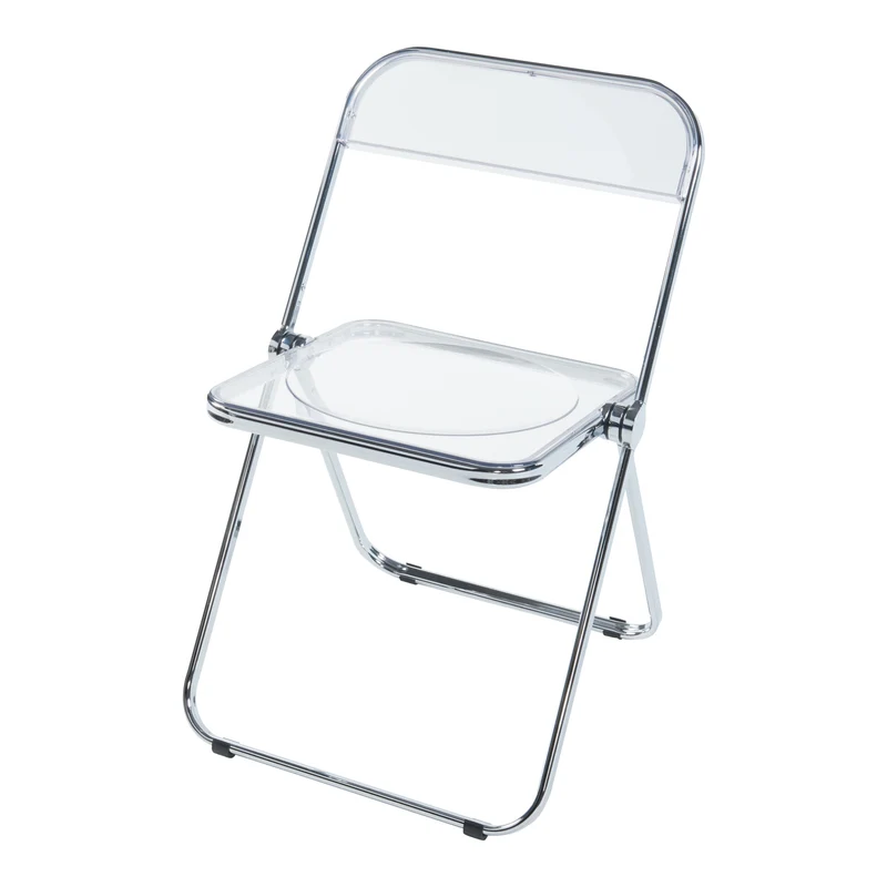 Lot de 4 chaises pliantes 74 x 46 x 47 cm transparent 03_0009852