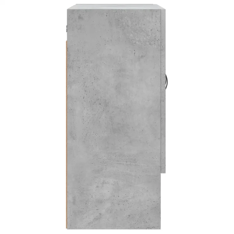 Armoire murale pratique grand espace de rangement 60 x 31 x 70 cm en bois d'ingénierie gris béton 02_0048762