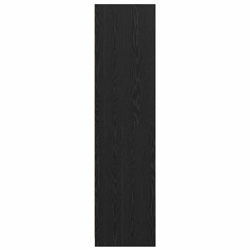 Armoire moderne de rangement 80 x 50 x 203 cm avec 2 tiroirs style minimaliste en bois d'ingénierie chêne noir 02_0056114
