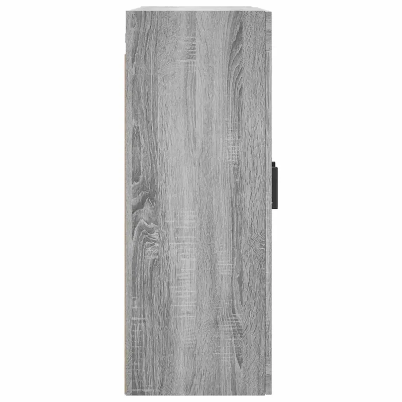 Armoire murale élégante avec porte vitrée 69,5 x 34 x 90 cm pour un rangement optimisé en bois gris 02_0048629