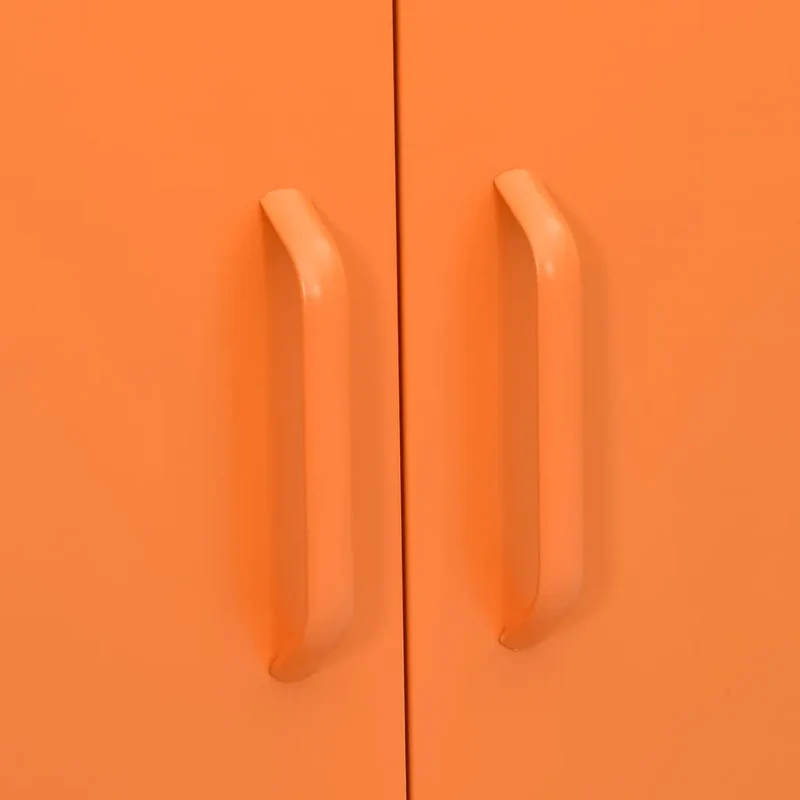 Armoire de rangement orange 80 x 35 x 101,5 cm avec tiroirs extensibles design moderne en acier orange 02_0046847