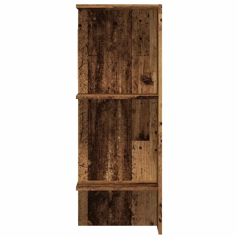 Armoire de couloir classique économiseur d'espace rangement 97 x 37 x 99 cm en bois d'ingénierie vieux bois 02_0051015