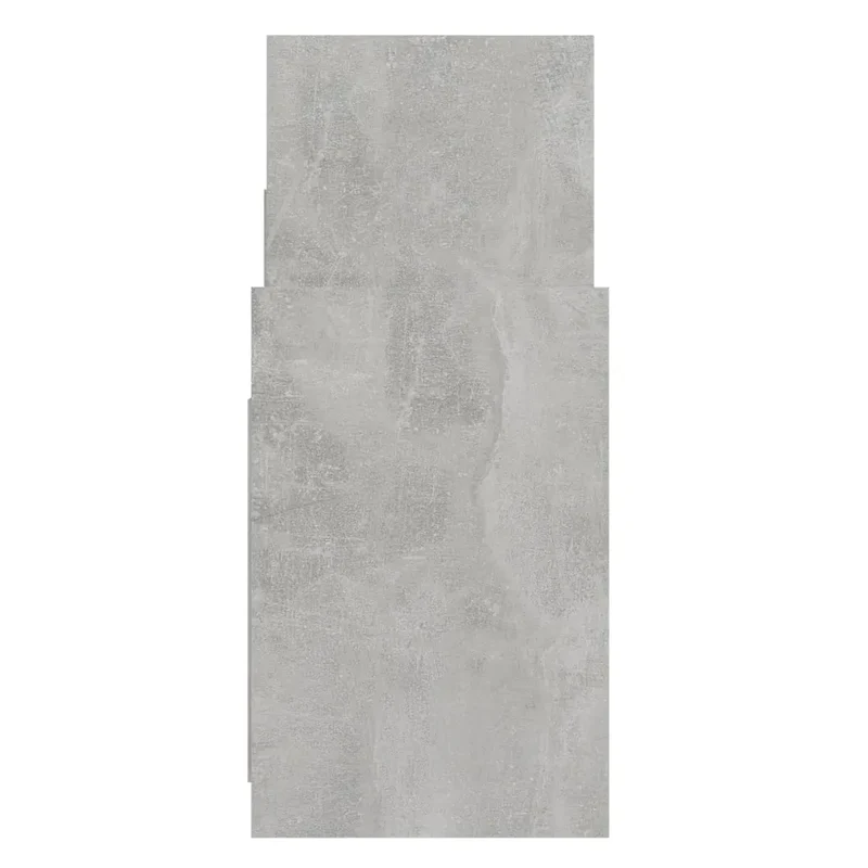 Armoire latérale pratique avec 6 étagères 60 x 26 x 60 cm en aggloméré gris béton 02_0047875
