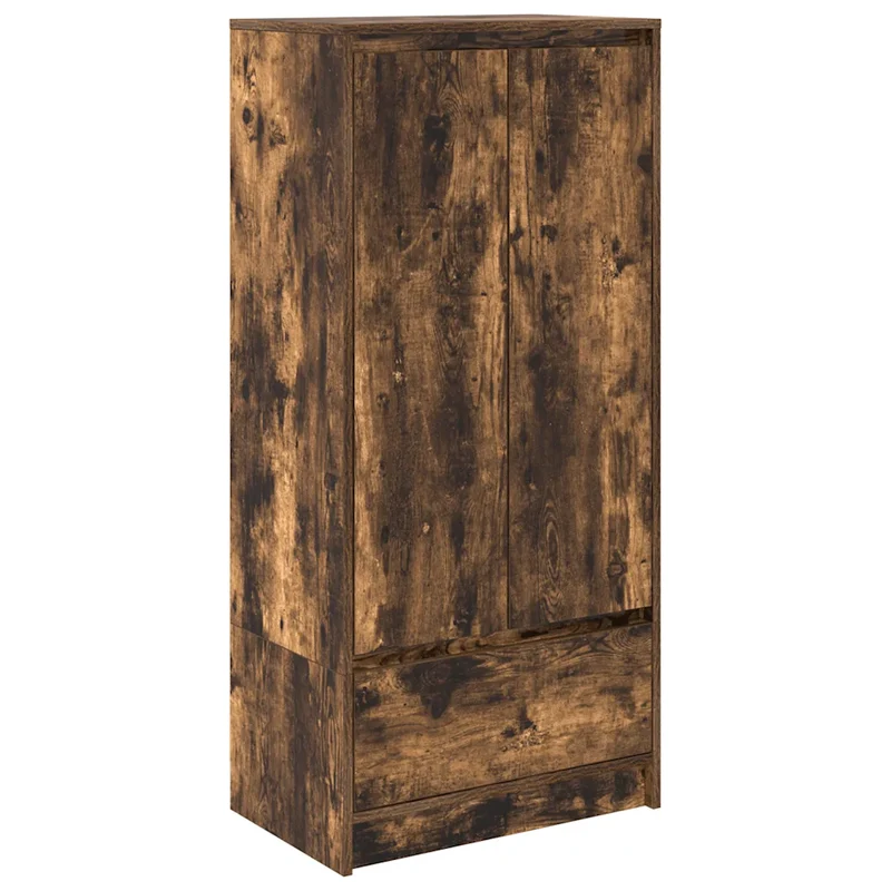 Armoire de rangement moderne polyvalente 55,5 x 34 x 119,5 cm en bois d'ingénierie chêne fumé 02_0051712