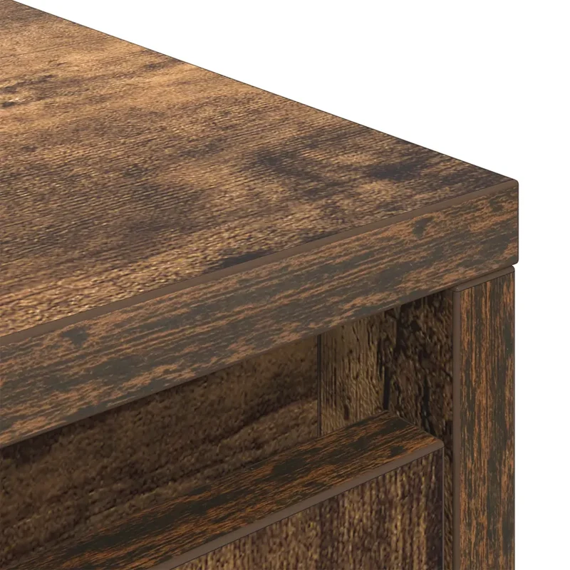 Armoire de rangement moderne polyvalente 55,5 x 34 x 119,5 cm en bois d'ingénierie chêne fumé 02_0051712