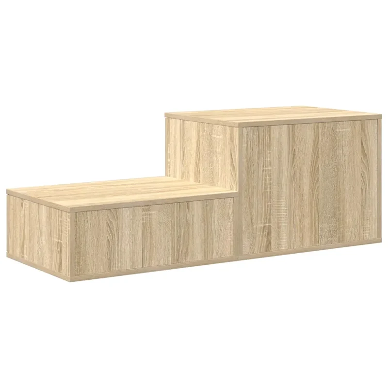 Armoire de rangement moderne pour salon salle à manger 118 x 41 x 40 cm 2 étagères durable en bois d'ingénierie chêne sonoma 02_0052112