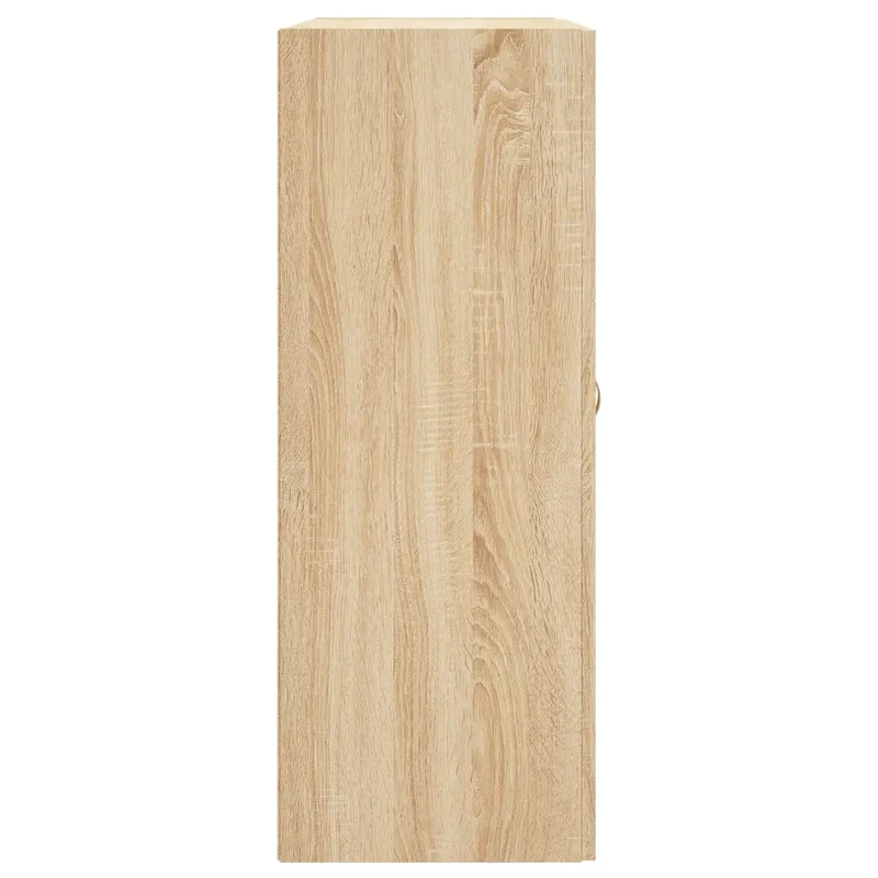 Lot de 2 armoires murales pratiques et décoratives grand espace rangement 69,5 x 34 x 90 cm en bois d'ingénierie chêne sonoma 02_0055462