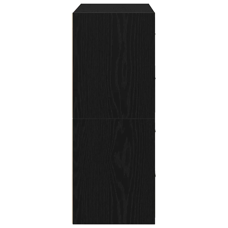 Lot de 2 armoires de rangement avec 2 tiroirs 60 x 31 x 40 cm en bois d'ingénierie chêne noir 02_0051191