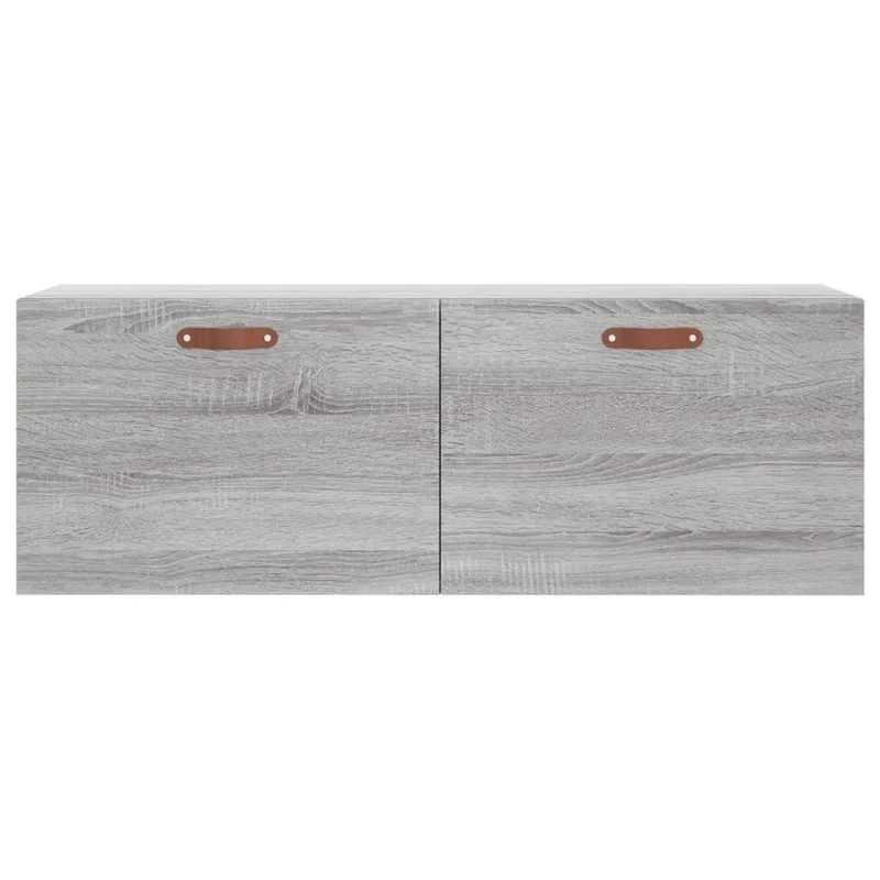 Armoire murale sonoma gris 100 x 36,5 x 35 cm rangement pratique déco minimaliste en bois d'ingénierie gris 02_0048878