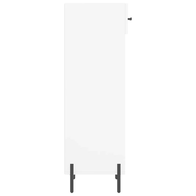 Armoire à chaussures blanche 30 x 35 x 105 cm avec tiroir 5 compartiments style industriel en bois d'ingénierie blanc 02_0048739