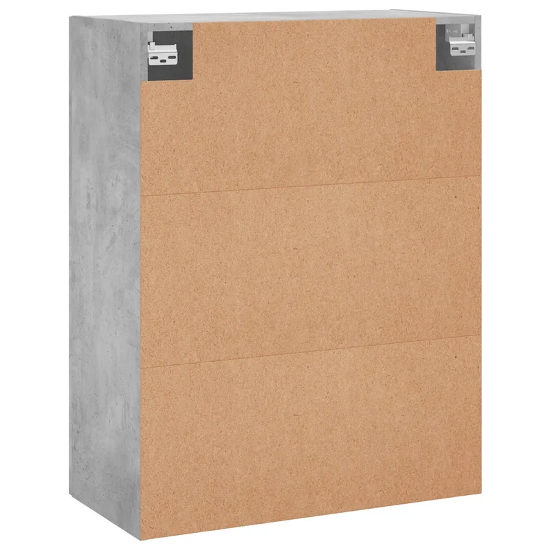 Armoire murale rangement pratique 69,5 x 34 x 90 cm en bois d'ingénierie gris béton 02_0048573