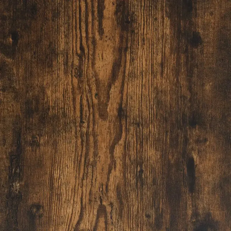 Armoire en bois d'ingénierie chêne fumé 90 x 50 x 180 cm design industriel espace de rangement pratique en bois d'ingénierie chêne fumé 02_0049678
