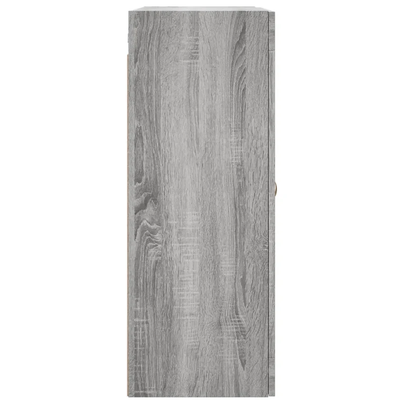 Armoire murale design élégant rangement pratique 69,5 x 34 x 90 cm en bois d'ingénierie gris 02_0048609