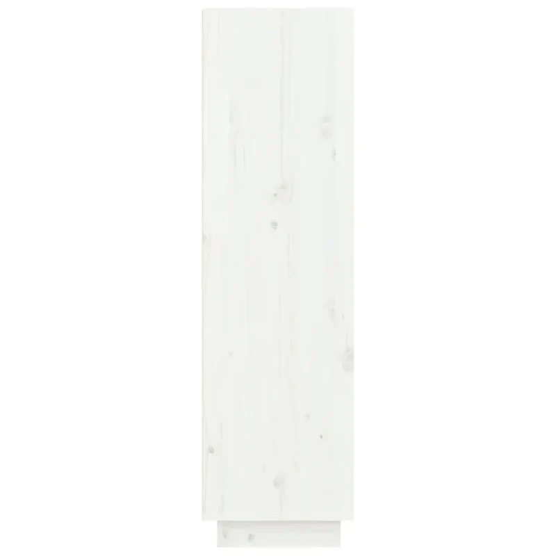 Armoire à chaussures blanche avec tiroirs 60 x 34 x 105 cm rangement pratique style moderne en bois de pin massif 02_0048108