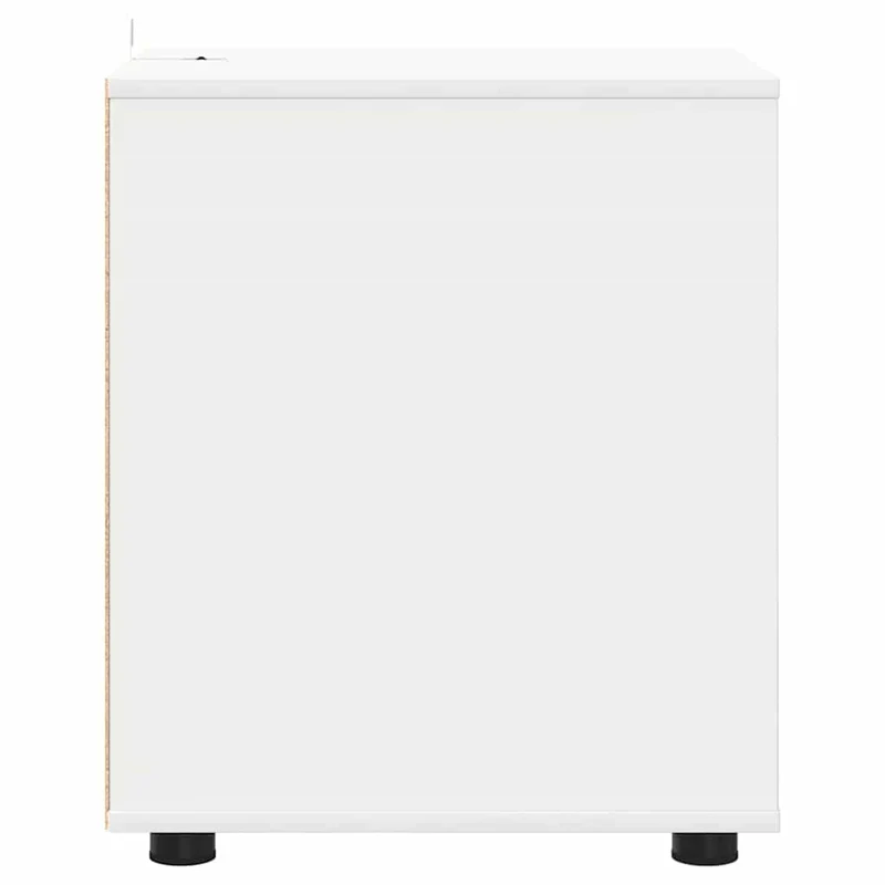 Armoire de rangement rectangulaire avec tiroirs pratiques style minimaliste salon 40 x 48 x 57 cm en bois d'ingénierie blanc 02_0054611