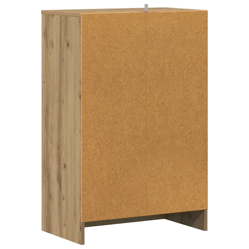 Armoire à chaussures moderne avec 6 étagères ouvertes 60 x 35 x 92 cm en bois d'ingénierie chêne artisanal 02_0050914