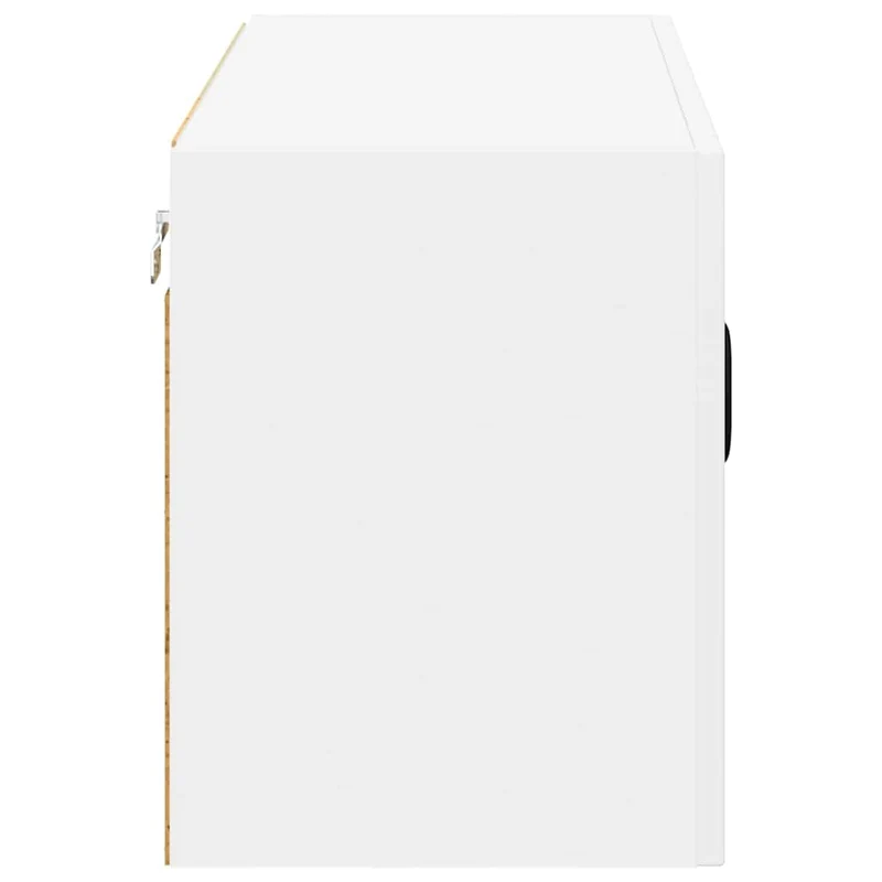 Armoire de cuisine moderne rectangulaire rangement pratique intérieur 80 x 31 x 40 cm en bois d'ingénierie blanc 02_0053953