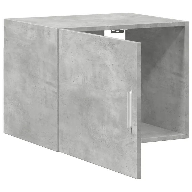 Armoire murale rangement pratique gain de place design flexible 50 x 42,5 x 40 cm en bois gris béton 02_0049495