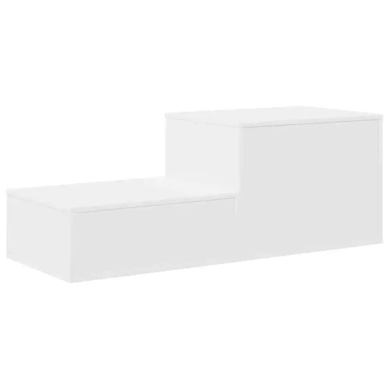Armoire de rangement 2 pcs moderne minimaliste salon salle à manger 108 x 41 x 40 cm en bois blanc 02_0052118