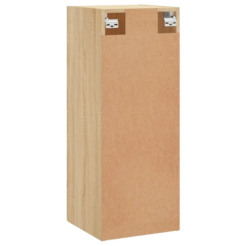 Armoire murale design pratique espace de rangement suspendue 34,5 x 34 x 90 cm en bois d'ingénierie chêne sonoma 02_0048666