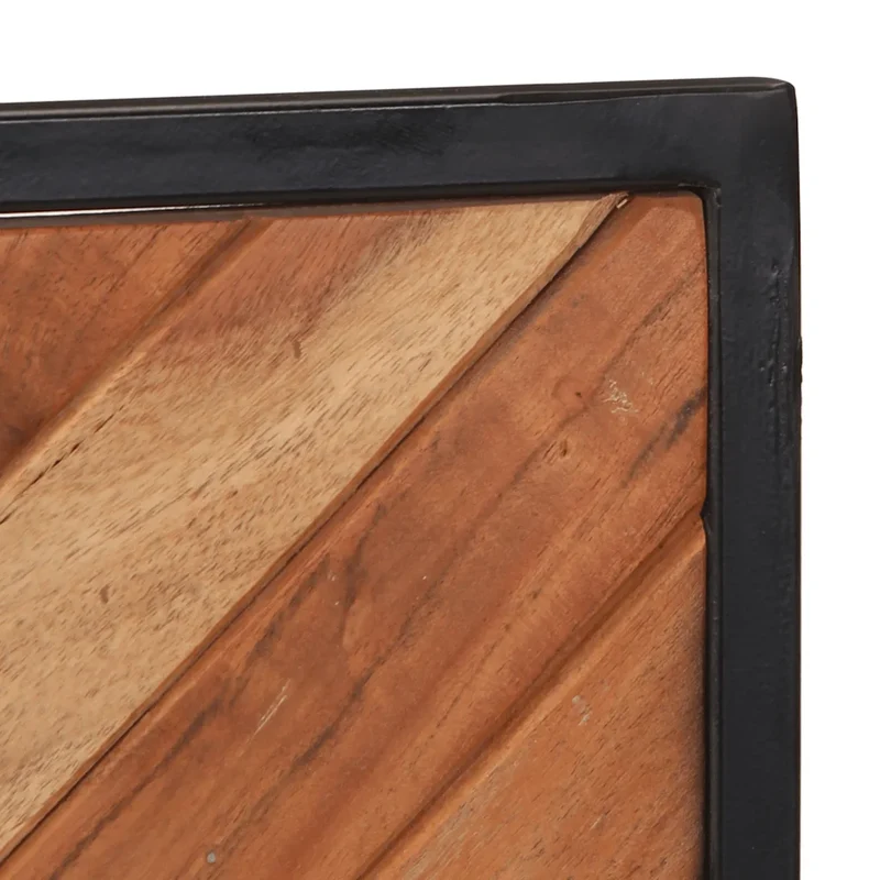 Lot de 2 porte-manteaux muraux design pratique 35 x 1 x 90 cm en bois massif acacia 02_0047571