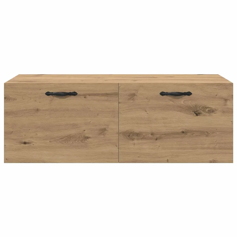 Armoire murale moderne rangement pratique 100 x 36,5 x 35 cm en bois d'ingénierie chêne artisanal 02_0052501
