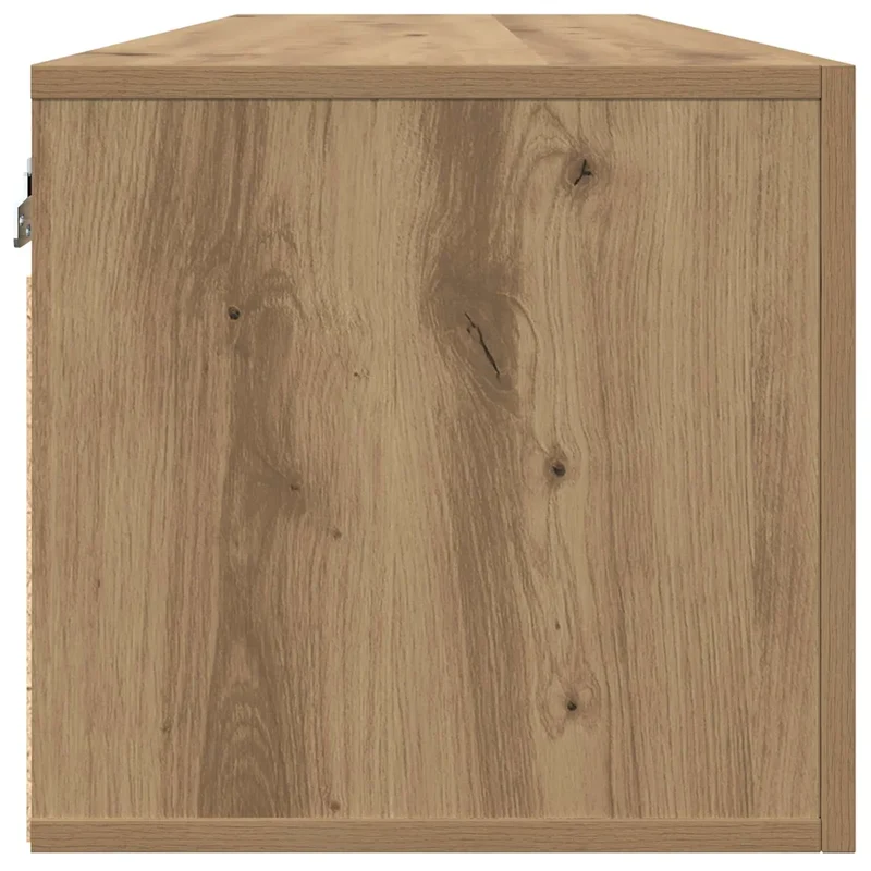 Armoire murale moderne rangement pratique 100 x 36,5 x 35 cm en bois d'ingénierie chêne artisanal 02_0052501