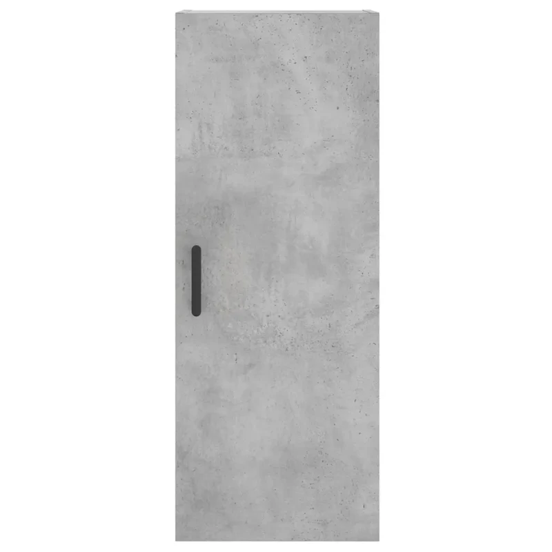 Armoire murale élégante pratique rangement minimaliste 34,5 x 34 x 90 cm en bois d'ingénierie gris béton 02_0048667