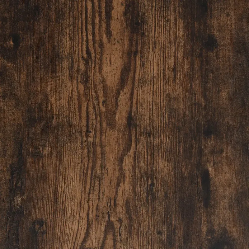 Armoire latérale chêne fumé rangement pratique 60 x 30 x 50 cm en bois d'ingénierie marron 02_0048244
