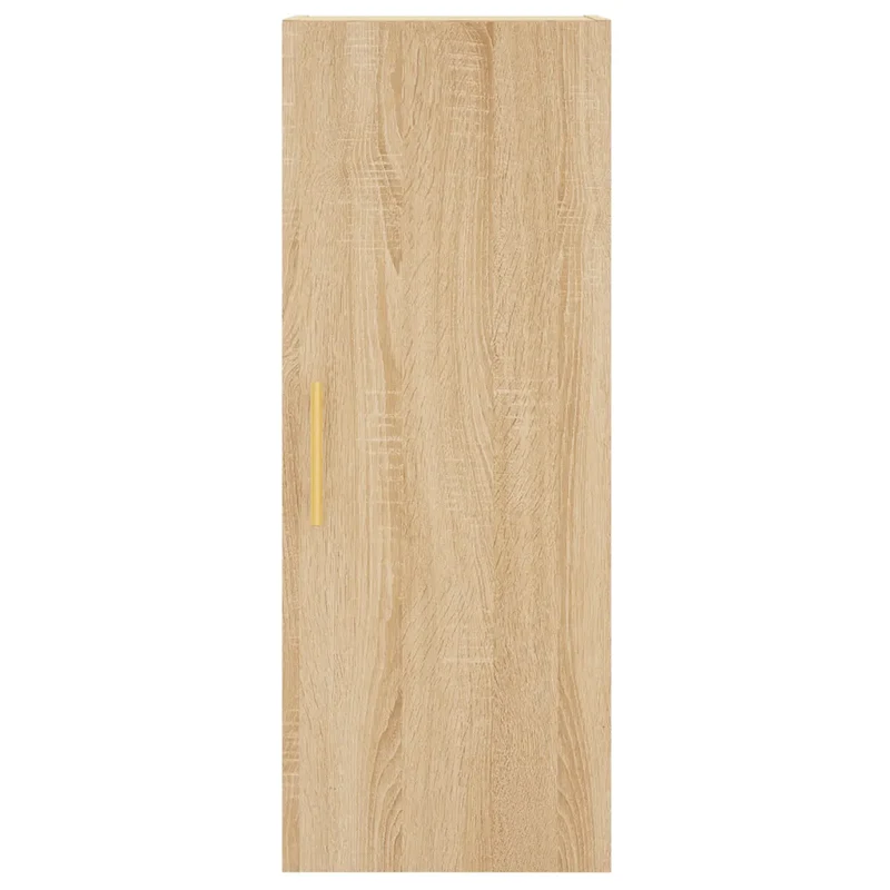 Armoire murale design pratique rangement suspendu 34,5 x 34 x 90 cm en bois d'ingénierie chêne sonoma 02_0048656