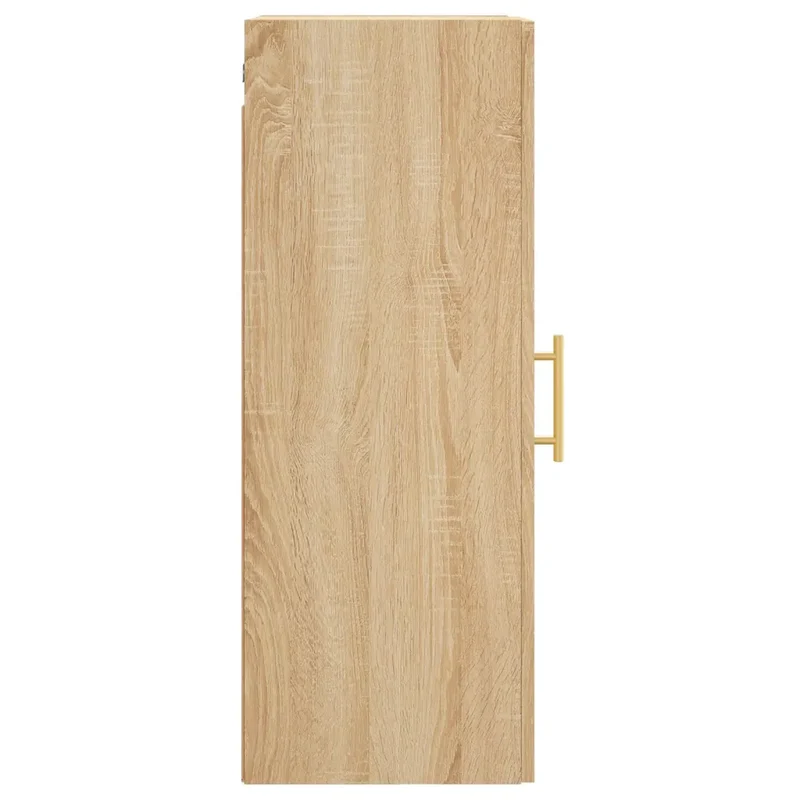 Armoire murale design pratique rangement suspendu 34,5 x 34 x 90 cm en bois d'ingénierie chêne sonoma 02_0048656