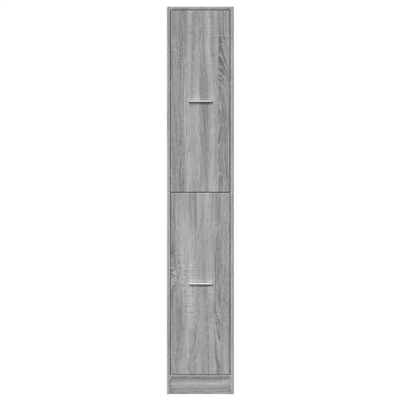 Armoire apothicaire 30 x 41 x 175 cm grand espace de rangement design moderne en bois d'ingénierie gris 02_0055654
