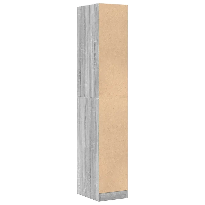 Armoire apothicaire 30 x 41 x 175 cm grand espace de rangement design moderne en bois d'ingénierie gris 02_0055654