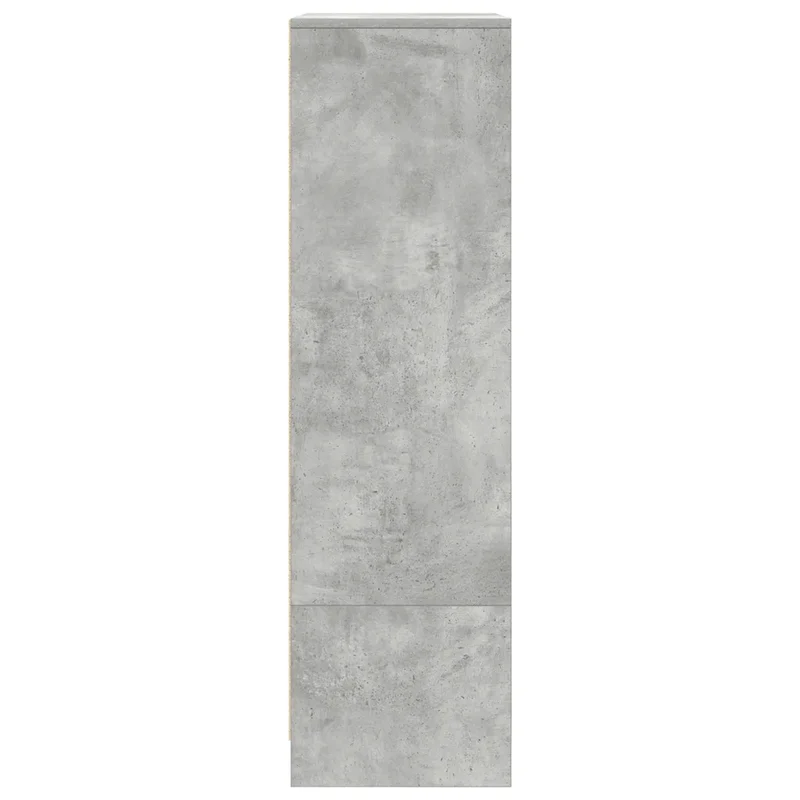 Armoire de rangement polyvalente avec tiroir 55,5 x 34 x 119,5 cm en bois d'ingénierie gris béton 02_0051711