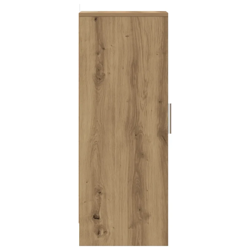 Armoire à chaussures vintage avec porte 32 x 35 x 92 cm rangement élégant style scandinave en bois vieux bois 02_0050919