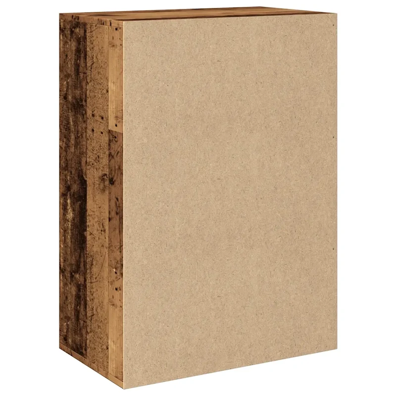 Armoire à chaussures vintage avec 4 étagères et tiroir 60 x 35 x 84 cm en bois d'ingénierie vieux bois 02_0050693