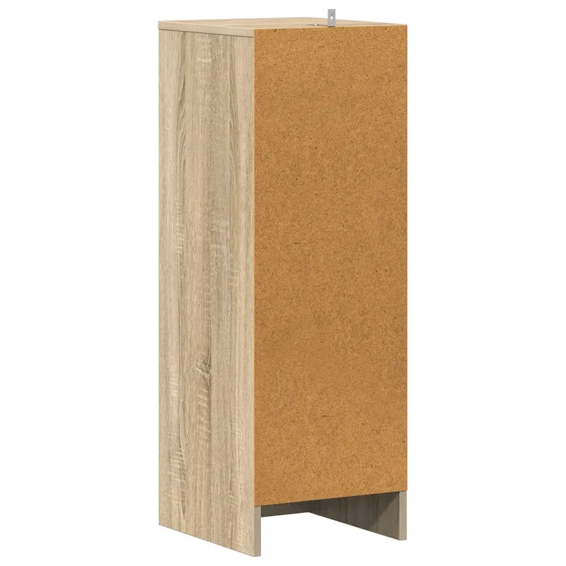 Armoire à chaussures contemporaine rangement mur ou sol 31,5 x 35 x 90 cm en bois chêne sonoma 02_0047964