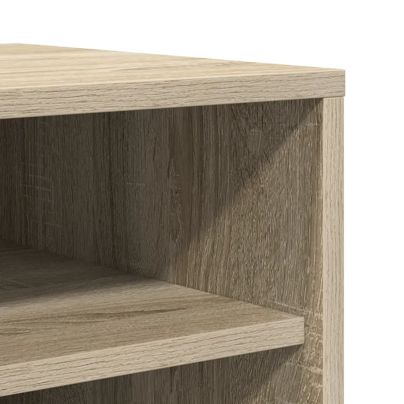 Armoire à chaussures contemporaine rangement mur ou sol 31,5 x 35 x 90 cm en bois chêne sonoma 02_0047964