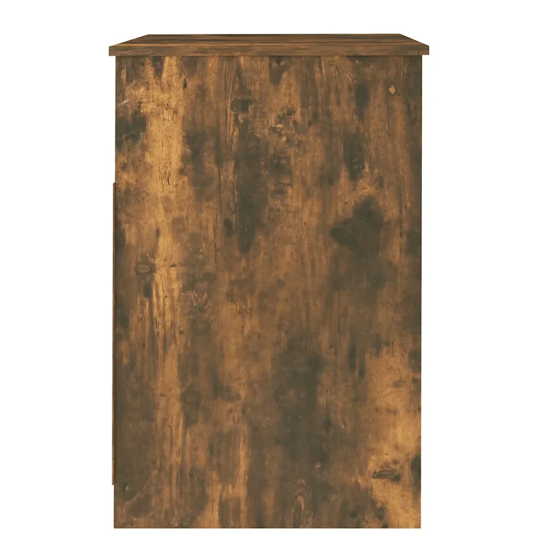 Armoire à tiroirs compacte avec étagère rangement 40 x 50 x 76 cm en bois d'ingénierie chêne fumé 02_0048135