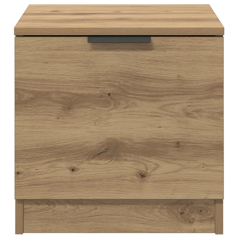 Armoire de lit avec tiroirs pratique style rustique 40 x 39 x 40 cm en bois d'ingénierie chêne artisanal 02_0052667