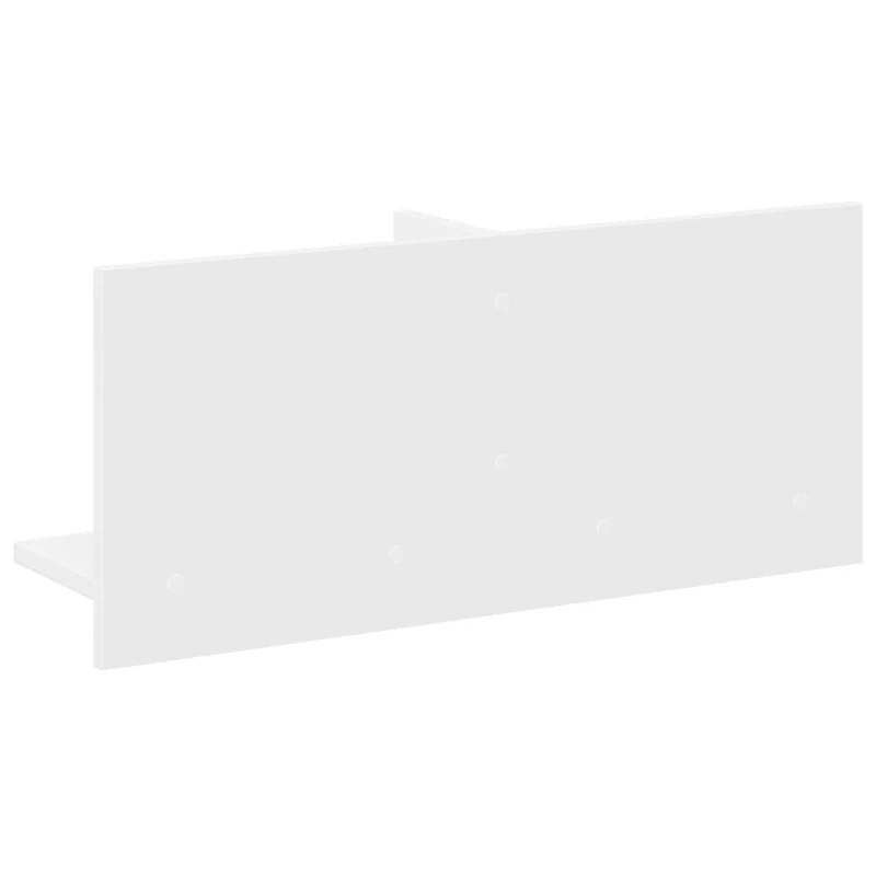 Armoire murale flottante rangement pratique 70 x 16,5 x 30 cm en bois d'ingénierie blanc 02_0050577