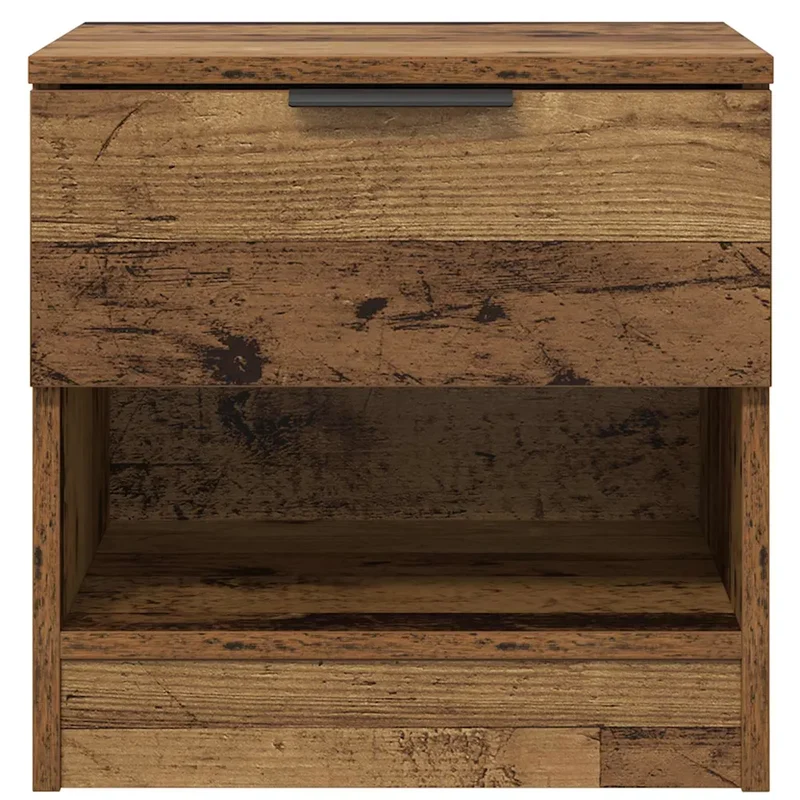 Armoire de lit avec tiroir 40 x 39 x 40 cm rangement pratique style rustique ambiance chaleureuse en bois ancien 02_0052669