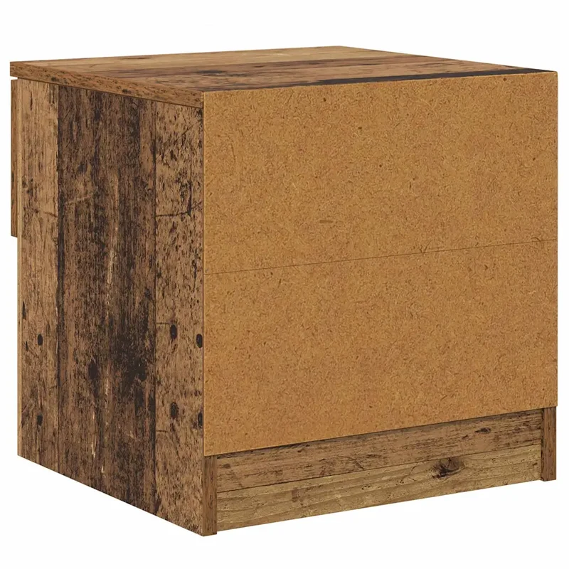 Armoire de lit avec tiroir 40 x 39 x 40 cm rangement pratique style rustique ambiance chaleureuse en bois ancien 02_0052669
