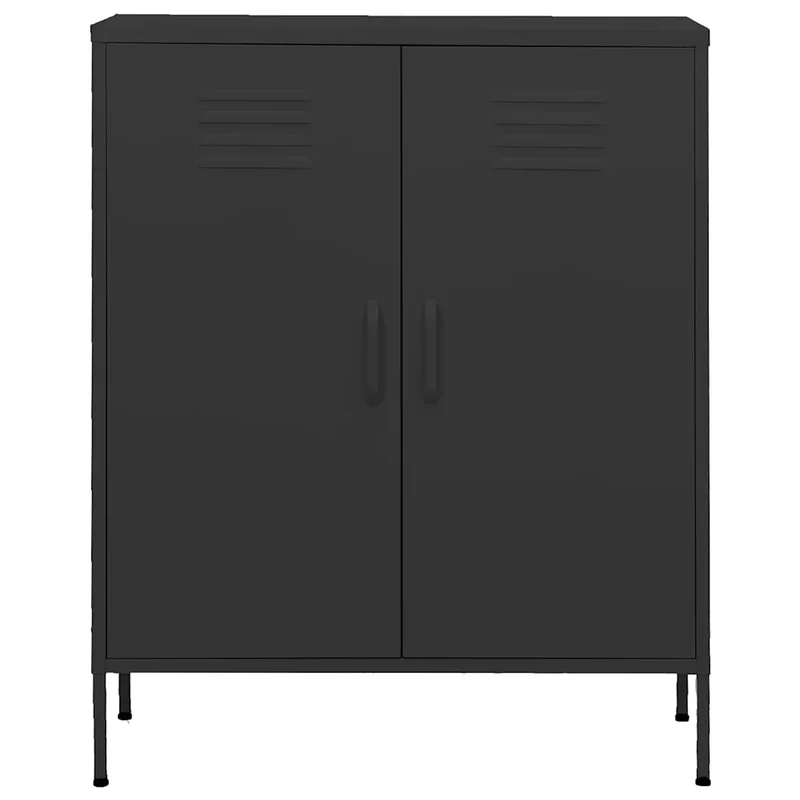 Armoire de rangement pratique robuste avec étagères ajustables 80 x 35 x 101,5 cm en acier anthracite 02_0046859