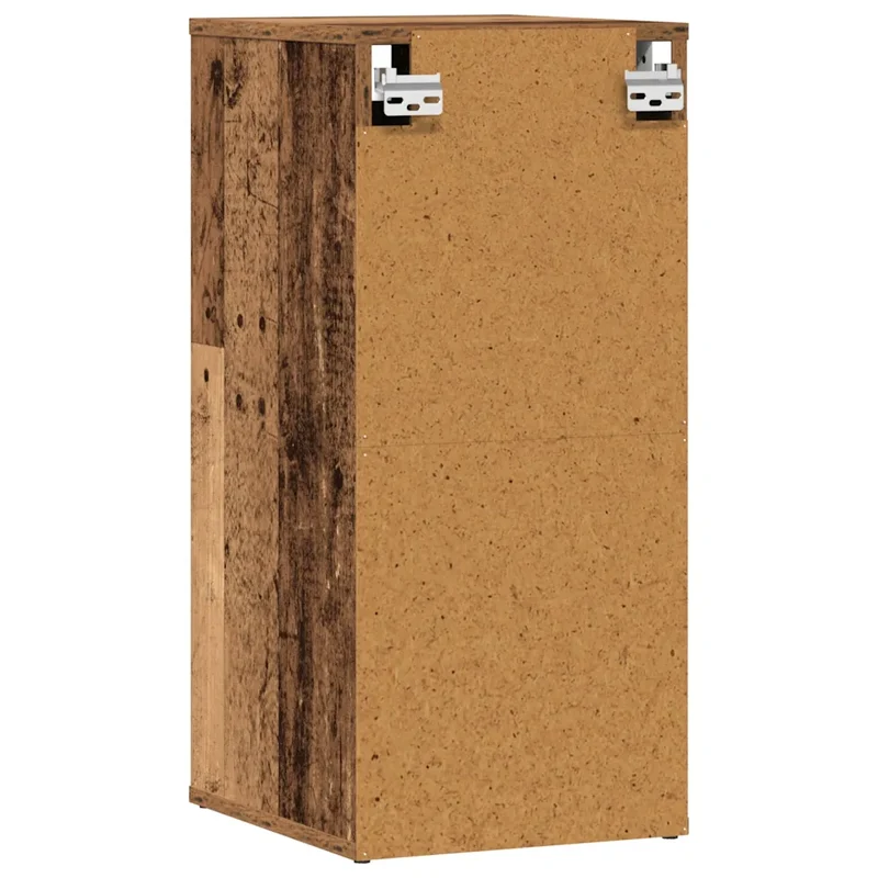Lot de 2 armoires à chaussures rangement pratique 32 x 35 x 70 cm en bois d'ingénierie vieux bois 02_0050916