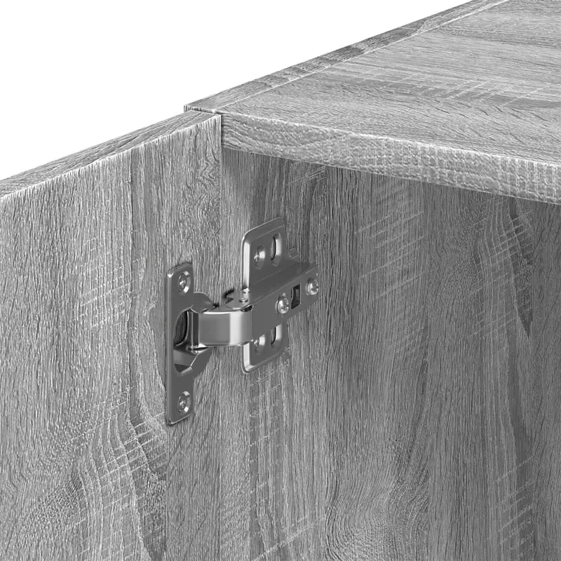 Armoire murale espace de rangement pratique 70 x 42 x 40 cm en bois d'ingénierie sonoma gris 02_0049502
