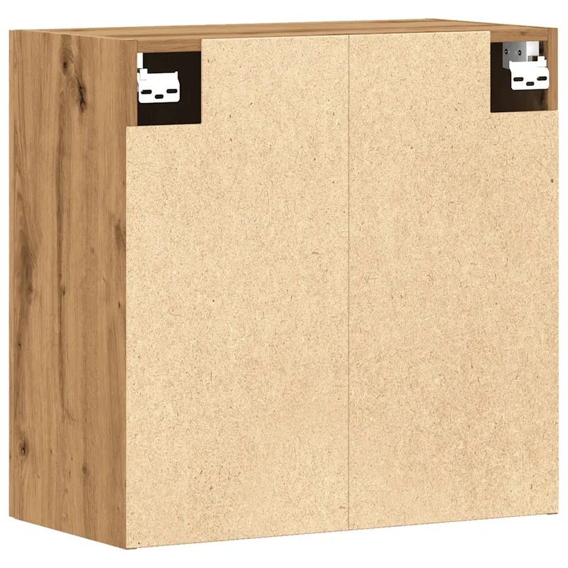 Armoire murale flottante rangement grand espace 60 x 31 x 60 cm en bois d'ingénierie chêne artisanal 02_0051139