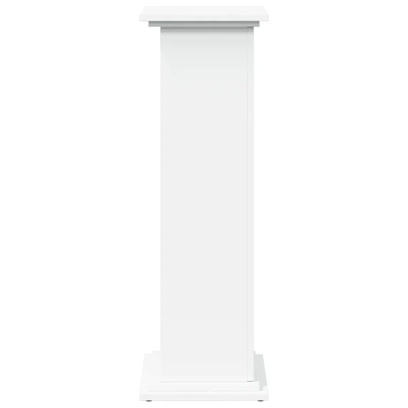 Piédestal avec rangement blanc 31 x 30 x 90 cm espace de rangement fonctionnel style moderne en bois d'ingénierie blanc 02_0050531