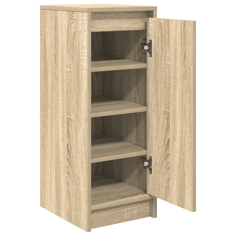 Armoire à chaussures moderne rangement pratique 29,5 x 34 x 76 cm en bois d'ingénierie chêne sonoma 02_0051762