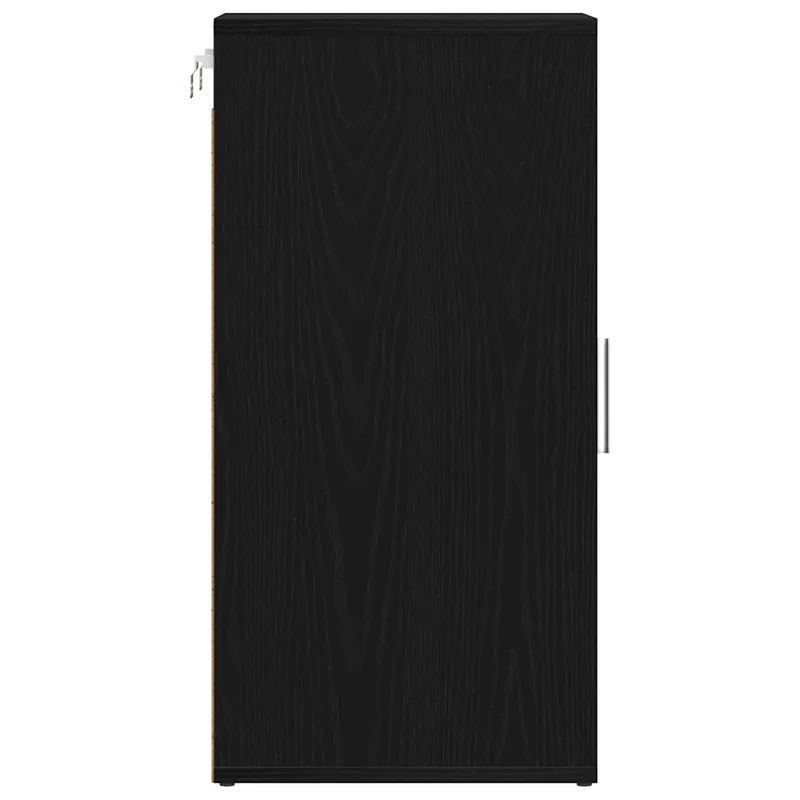 Armoire à chaussures murale pratique avec 5 étagères 32 x 35 x 70 cm en bois d'ingénierie chêne noir 02_0051802